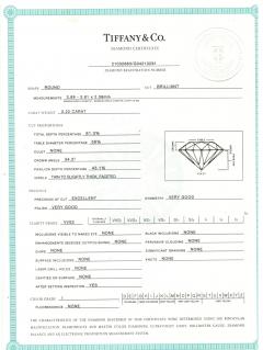  Tiffany Co Tiffany Co Six Prong Knife Edge Platinum Diamond Engagement Ring 22ct - 4301847