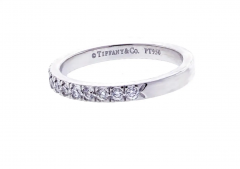  Tiffany Co Tiffany Co Soleste Diamond Half Circle Wedding Band Ring - 2622221
