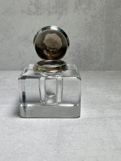  Tiffany Co Tiffany Co Sterling Silver Crystal Inkwell Paperweight - 3202160