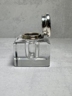  Tiffany Co Tiffany Co Sterling Silver Crystal Inkwell Paperweight - 3202161