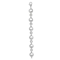  Tiffany Co Tiffany Co Sterling Silver Open Heart Link Bracelet - 4715119