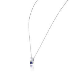  Tiffany Co Tiffany Co Victoria Platinum Diamond And Sapphire Pendant - 4511135