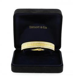  Tiffany Co Tiffany Co Wide Gold Diamond Atlas Bangle Bracelet 18K Gold 2 5 Carats - 4264986