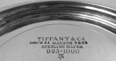  Tiffany Co Tiffany Edwardian Classical Sterling Silver Caviar Bowl on Plate - 4246932