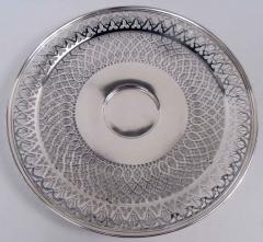  Tiffany Co Tiffany Edwardian Classical Sterling Silver Caviar Bowl on Plate - 4246935