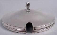  Tiffany Co Tiffany Edwardian Classical Sterling Silver Caviar Bowl on Plate - 4246939