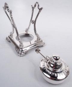  Tiffany Co Tiffany Edwardian Classical Sterling Silver Tea Kettle on Stand - 3770191