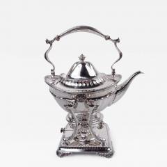  Tiffany Co Tiffany Edwardian Classical Sterling Silver Tea Kettle on Stand - 3781566