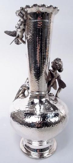  Tiffany Co Tiffany Edwardian Fairyland Vases with Brazenly Corporeal Wood Sylphs - 3986159