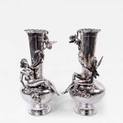  Tiffany Co Tiffany Edwardian Fairyland Vases with Brazenly Corporeal Wood Sylphs - 3987531