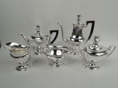  Tiffany Co Tiffany Edwardian Regency Coffee Tea Set with Flower Basket Finial - 3758050