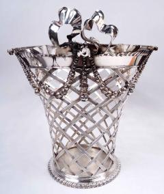  Tiffany Co Tiffany Edwardian Regency Sterling Silver Boudoir Wastepaper Basket - 4206178