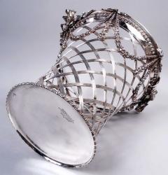  Tiffany Co Tiffany Edwardian Regency Sterling Silver Boudoir Wastepaper Basket - 4206220