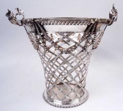 Tiffany Co Tiffany Edwardian Regency Sterling Silver Boudoir Wastepaper Basket - 4206222
