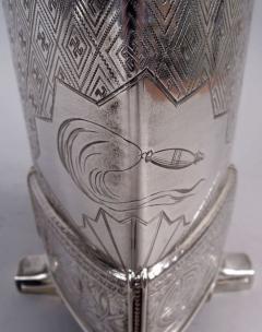  Tiffany Co Tiffany Japonesque Sterling Silver Vase with Early Union Square Mark - 4338656
