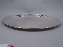  Tiffany Co Tiffany Large Heavy Midcentury Modern 18 Inch Round Tray - 3767112