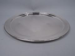  Tiffany Co Tiffany Large Heavy Midcentury Modern 18 Inch Round Tray - 3767114