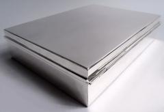  Tiffany Co Tiffany Large Midcentury Modern Sterling Silver Box - 3986640