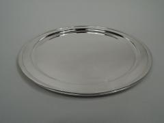  Tiffany Co Tiffany Large Modern Sterling Silver Round 15 Inch Serving Tray - 3757823