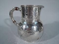  Tiffany Co Tiffany Mixed Metal Hand Hammered Sterling Silver Water Pitcher - 3750035