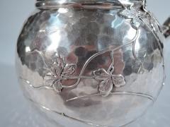  Tiffany Co Tiffany Mixed Metal Hand Hammered Sterling Silver Water Pitcher - 3750093