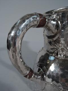  Tiffany Co Tiffany Mixed Metal Hand Hammered Sterling Silver Water Pitcher - 3750140
