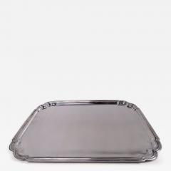  Tiffany Co Tiffany Modern Georgian Sterling Silver Rectangular Tray - 4372342