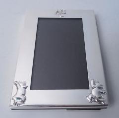  Tiffany Co Tiffany Modern Sterling Silver Dancing Bear ABC Picture Frame - 4537315