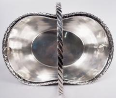  Tiffany Co Tiffany Modern Sterling Silver Picnic Basket Wine Cooler - 4032854