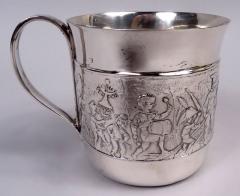  Tiffany Co Tiffany Old Fashioned Sterling Silver Children s Parade Baby Cup - 4190226