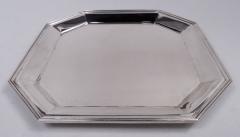  Tiffany Co Tiffany Retro Deco Sterling Silver Tray - 3772238