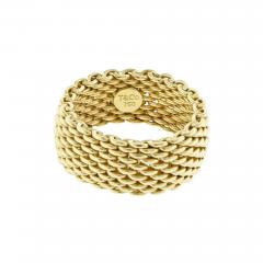  Tiffany Co Tiffany Somerset Mesh Gold Band Ring - 3940207