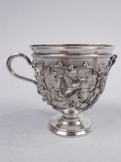  Tiffany Co Tiffany Sterling Silver Baby Cup in Rare Bird s Nest Pattern - 3769680