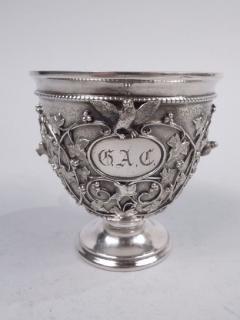  Tiffany Co Tiffany Sterling Silver Baby Cup in Rare Bird s Nest Pattern - 3769683