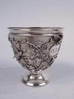  Tiffany Co Tiffany Sterling Silver Baby Cup in Rare Bird s Nest Pattern - 3769684
