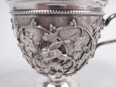  Tiffany Co Tiffany Sterling Silver Baby Cup in Rare Bird s Nest Pattern - 3769686