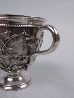 Tiffany Co Tiffany Sterling Silver Baby Cup in Rare Bird s Nest Pattern - 3769688