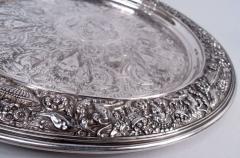  Tiffany Co Tiffany Sterling Silver Tray in Historic Beaux Arts Olympian Pattern - 4239470