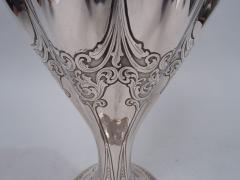  Tiffany Co Tiffany Tall Victorian Classical Sterling Silver Vase - 3764863