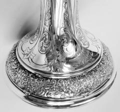  Tiffany Co Tiffany Tall Victorian Classical Sterling Silver Vase - 3987024