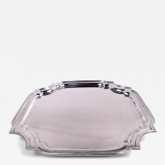  Tiffany Co Tiffany Traditional Georgian Square Cartouche Salver Tray - 4135447