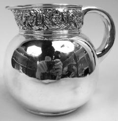  Tiffany Co Tiffany Victorian Classical Repousse Sterling Silver Bar Pitcher - 4117677