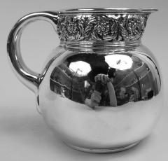  Tiffany Co Tiffany Victorian Classical Repousse Sterling Silver Bar Pitcher - 4117678