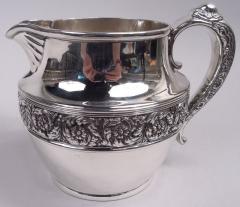  Tiffany Co Tiffany Victorian Classical Repousse Sterling Silver Bar Pitcher - 4117686