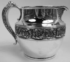  Tiffany Co Tiffany Victorian Classical Repousse Sterling Silver Bar Pitcher - 4117687