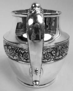 Tiffany Co Tiffany Victorian Classical Repousse Sterling Silver Bar Pitcher - 4117689