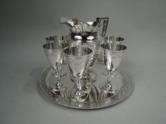  Tiffany Co Tiffany Winthrop Drinks Set for 6 with Pitcher Goblets on Tray - 3762089