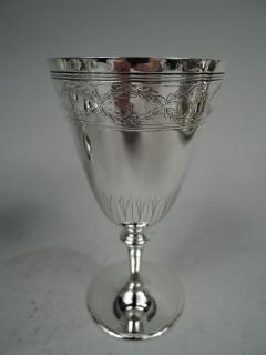  Tiffany Co Tiffany Winthrop Drinks Set for 6 with Pitcher Goblets on Tray - 3762102