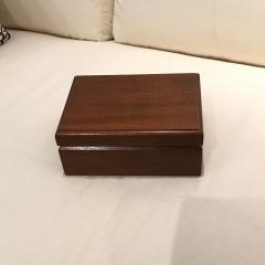  Tiffany Co Tiffany and Co gentleman s cuff link and watch box in mahogany - 3118565