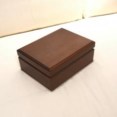  Tiffany Co Tiffany and Co gentleman s cuff link and watch box in mahogany - 3118566